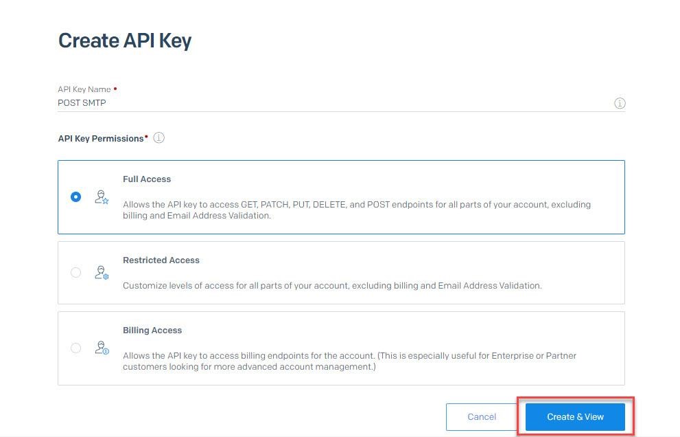 API key Permission