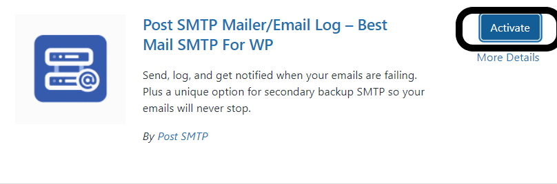 Installing Postman SMTP 