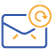 email delivery and logs icon