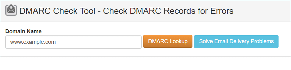 DMARC record for your domain