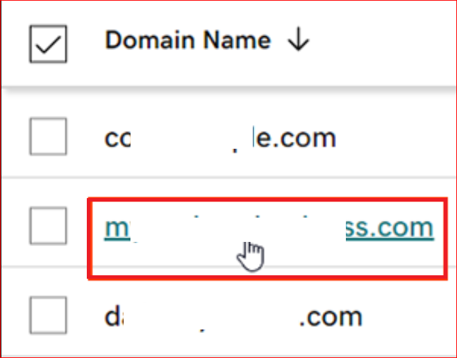  Access Domain Settings