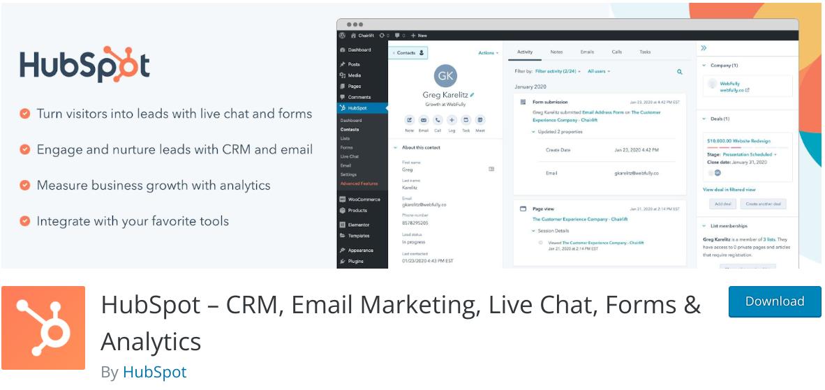 HubSpot's email marketing tool