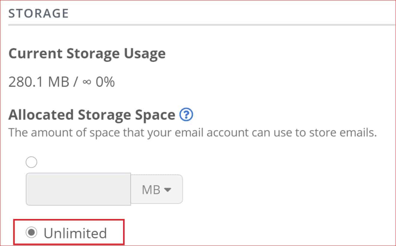 Look for Allocated Storage Space