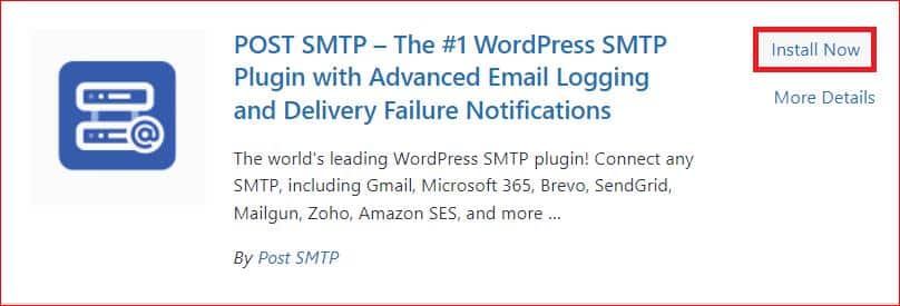 Install Post SMTP