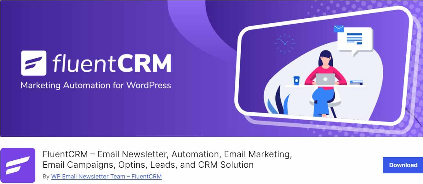 FluentCRM is an email marketing plugin for WordPress