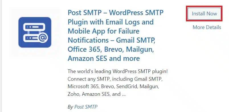 configure Post SMTP