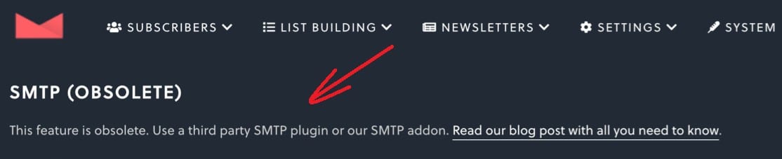 SMTP addon for the Newsletter plugin