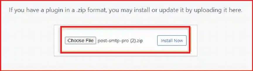 Image showing the Upload Plugin button in WordPress