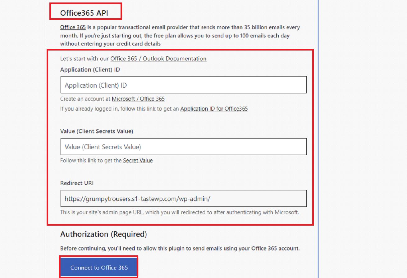 Paste the Client ID for authentication in Postman SMTP